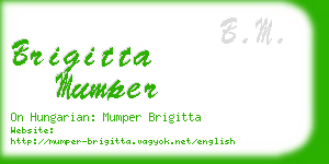 brigitta mumper business card